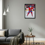 Cole Caufield Framed 20x29 Canvas Canadiens Action-H – Detail – Frameworth