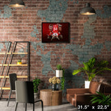 Miikka Kiprusoff 20x29 Framed Canvas Flames From Behind-H – Lifestyle – Frameworth