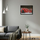 Chicago Blackhawks 20x29 Framed Canvas 2015 Stanley Cup – Detail – Frameworth