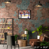 Edmonton Oilers 20x29 Framed Canvas Conference Final Celebration – Lifestyle – Frameworth