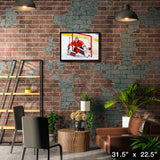 Sergei Bobrovsky 20x29 Framed Canvas Panthers – Lifestyle – Frameworth