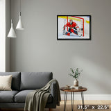 Sergei Bobrovsky 20x29 Framed Canvas Panthers – Detail – Frameworth