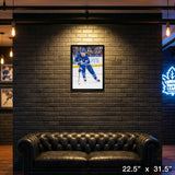 Auston Matthews 20x29 Unsigned Framed Canvas Maple Leafs Action-V – View 4 – Frameworth