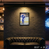 Borje Salming 20x29 Unsigned Framed Canvas Maple Leafs Blue Action-V – View 4 – Frameworth