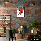 Leo Carlsson 20x29 Framed Canvas Anaheim Ducks – Lifestyle – Frameworth