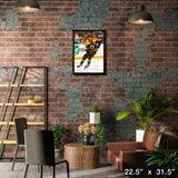 David Pastrnak 20x29 Framed Canvas Boston Bruins – Lifestyle – Frameworth