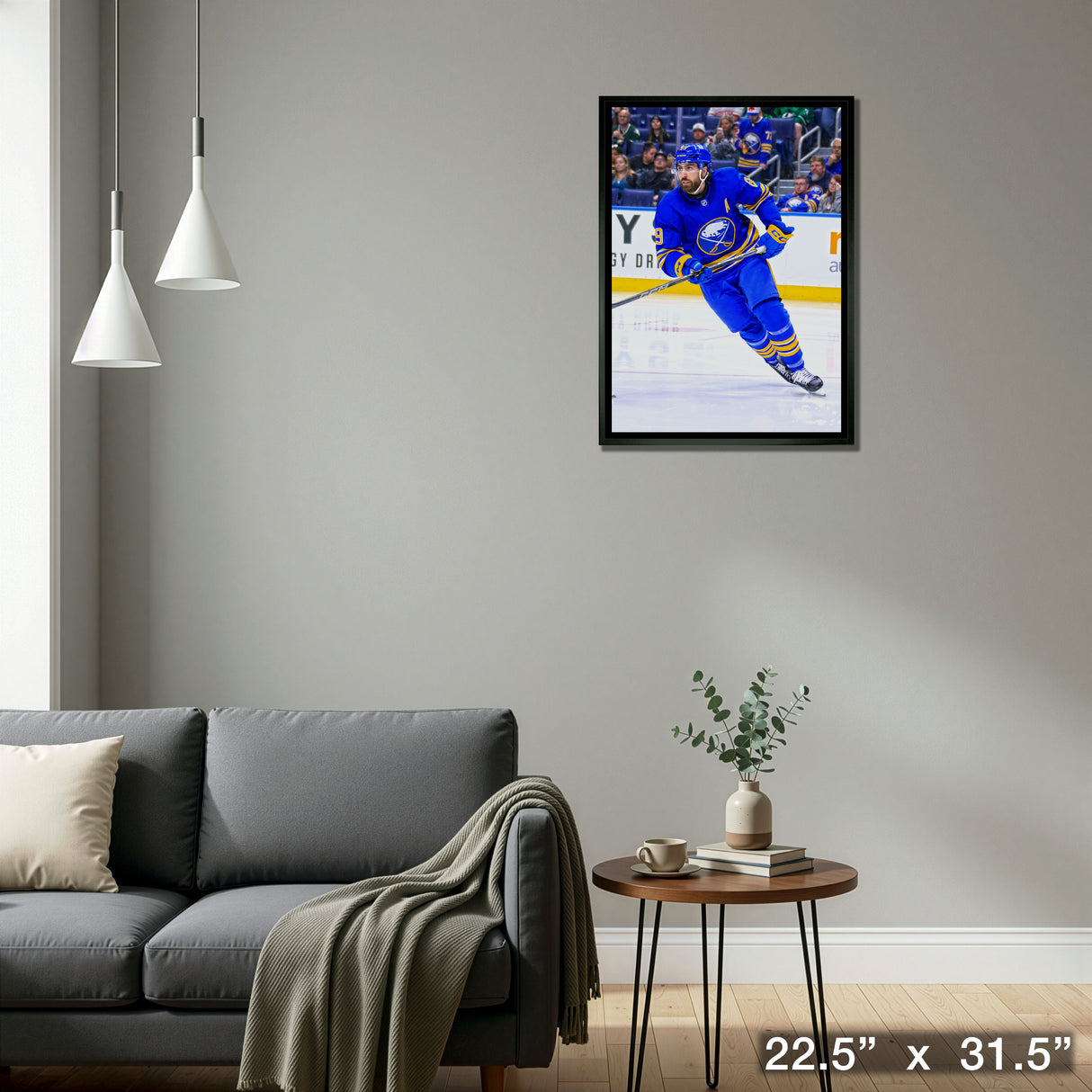 Alex Tuch 20x29 Framed Canvas Buffalo Sabres – Detail – Frameworth