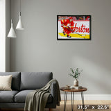 Johnny Gaudreau 20x29 Framed Canvas Calgary Flames – Detail – Frameworth