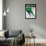 Jason Robertson 20x29 Framed Canvas Dallas Stars – Detail – Frameworth