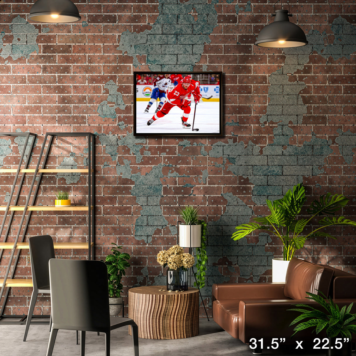 Lucas Raymond 20x29 Framed Canvas Detroit Red Wings – Lifestyle – Frameworth