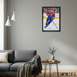 Connor McDavid 20x29 Framed Canvas Edmonton Oilers – Detail – Frameworth
