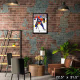 Leon Draisaitl 20x29 Framed Canvas Edmonton Oilers – Lifestyle – Frameworth
