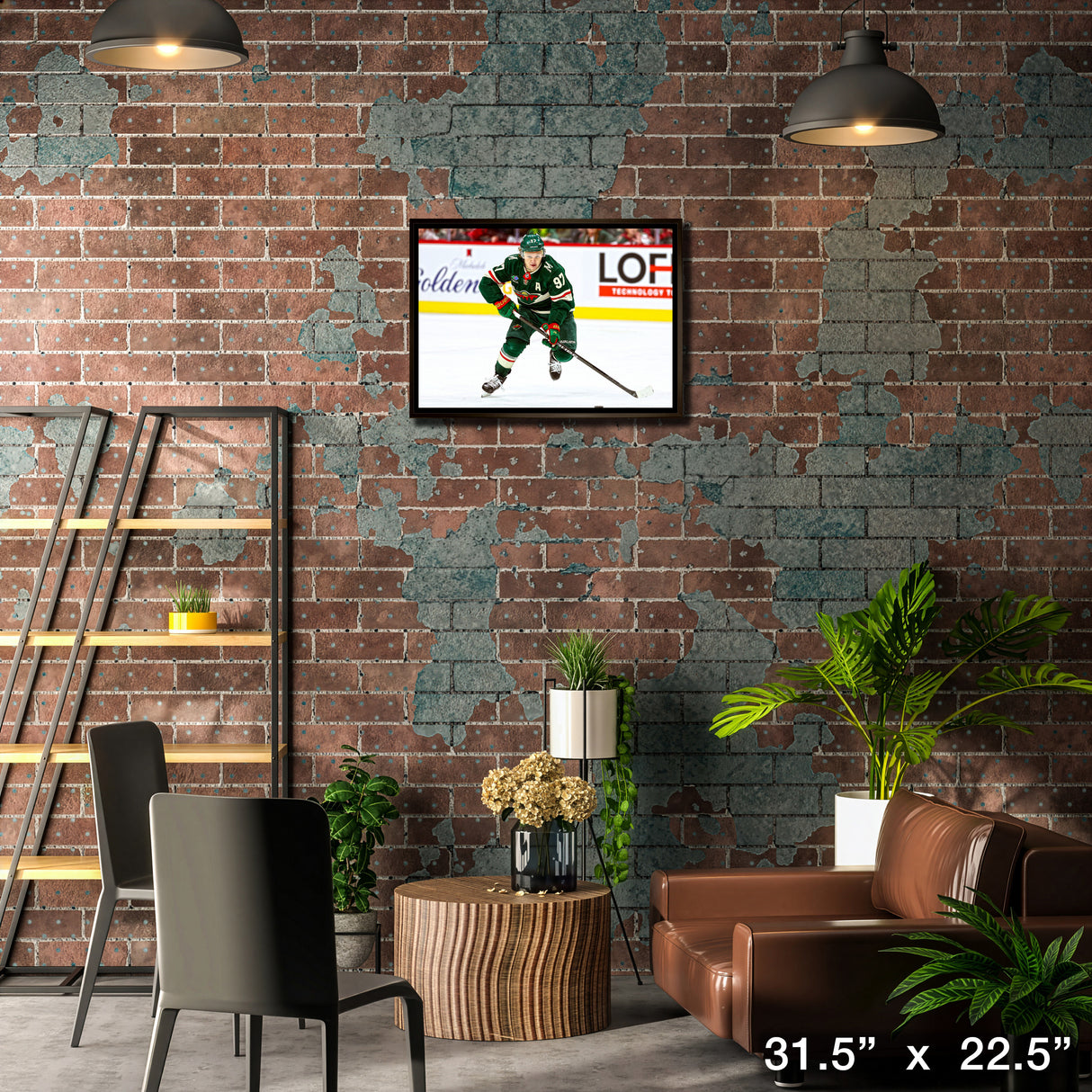 Kirill Kaprizov 20x29 Framed Canvas Minnesota Wild – Lifestyle – Frameworth