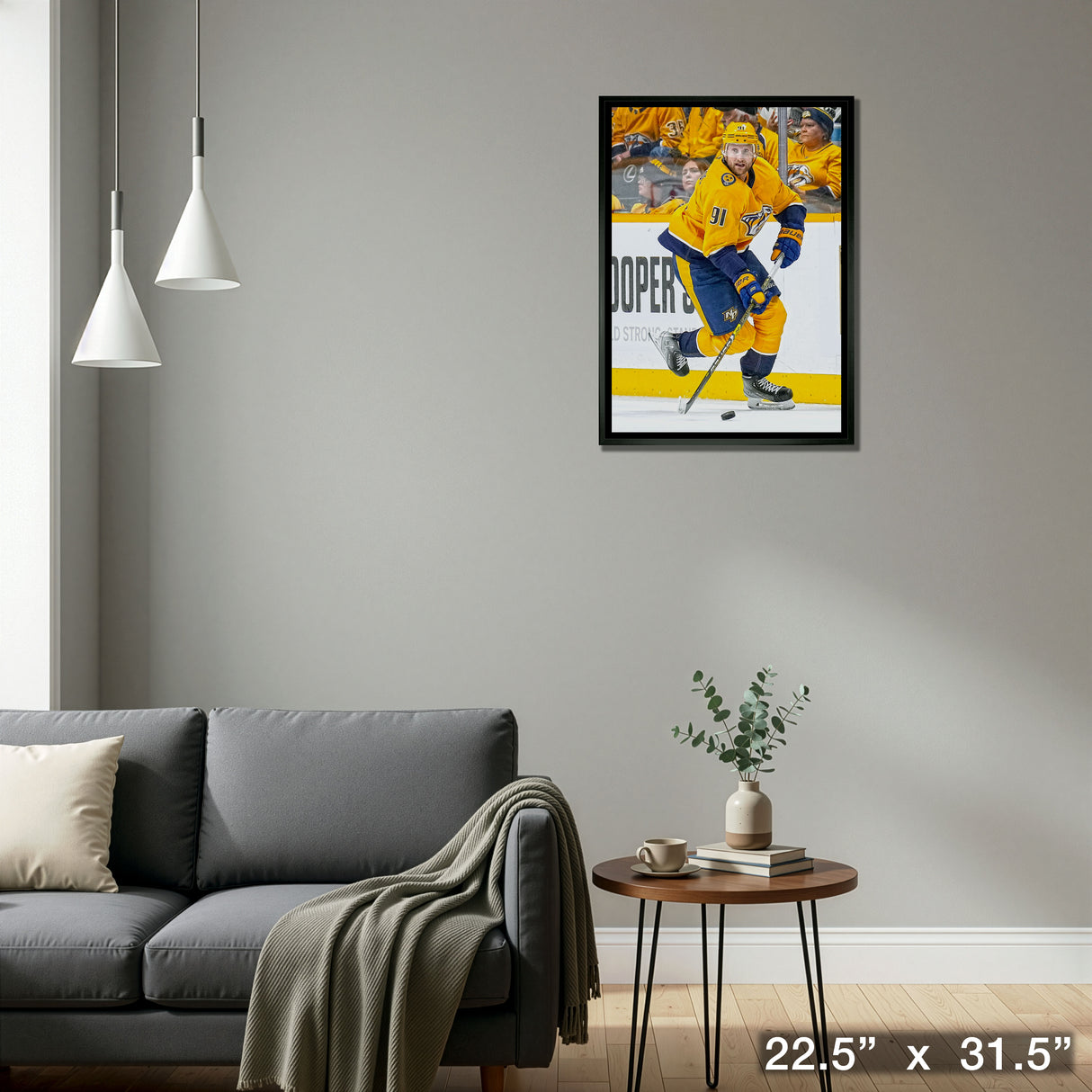 Steven Stamkos 20x29 Framed Canvas Nashville Predators – Detail – Frameworth
