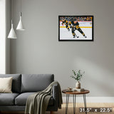 Sidney Crosby 20x29 Framed Canvas Pittsburgh Penguins – Detail – Frameworth