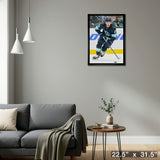 Jared McCann 20x29 Framed Canvas Seattle Kraken – Detail – Frameworth