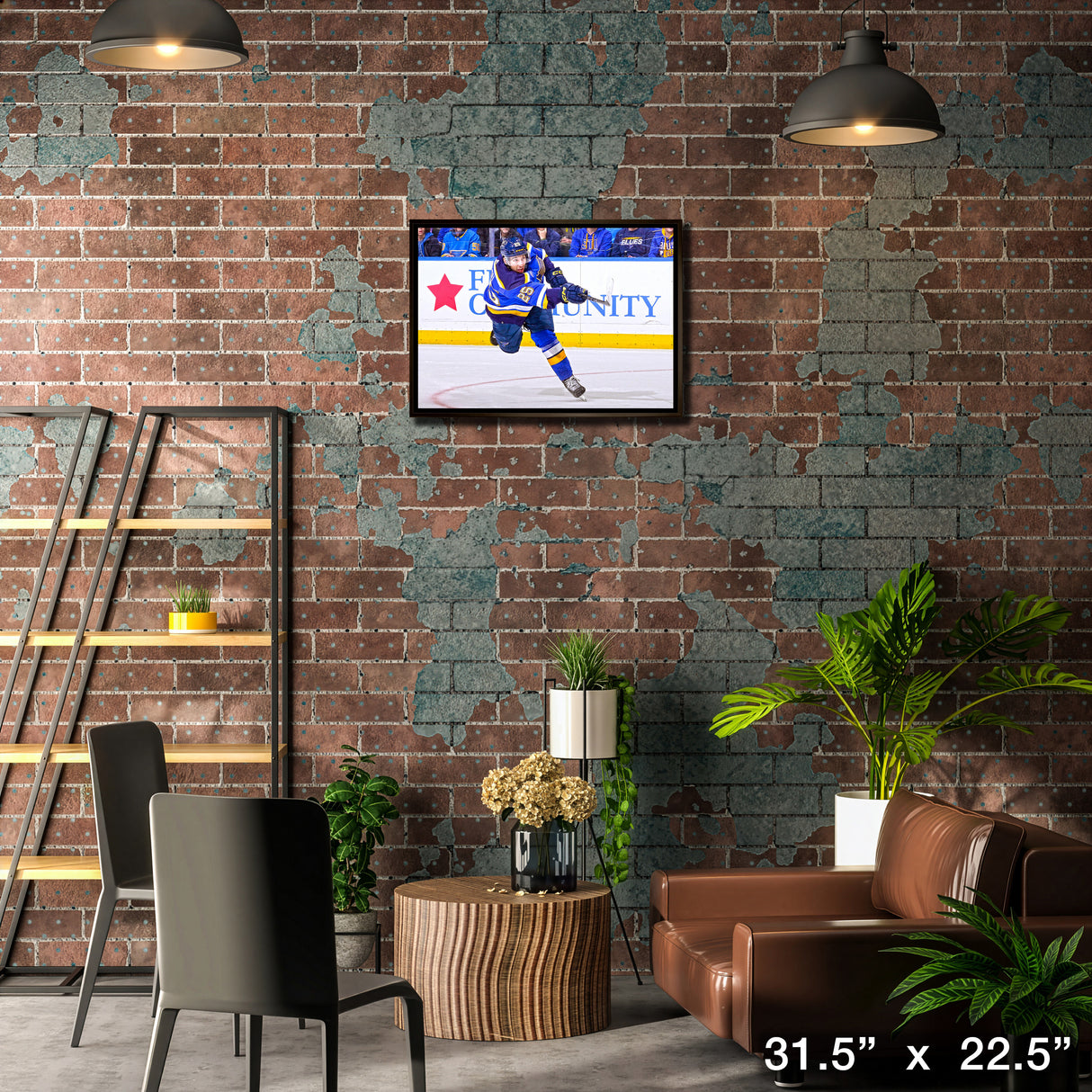 Jordan Kyrou 20x29 Framed Canvas St. Louis Blues – Lifestyle – Frameworth