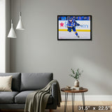 Jordan Kyrou 20x29 Framed Canvas St. Louis Blues – Detail – Frameworth