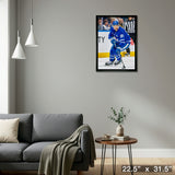John Tavares 20x29 Framed Canvas Toronto Maple Leafs – Detail – Frameworth