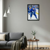 Matthew Knies 20x29 Framed Canvas Toronto Maple Leafs – Detail – Frameworth