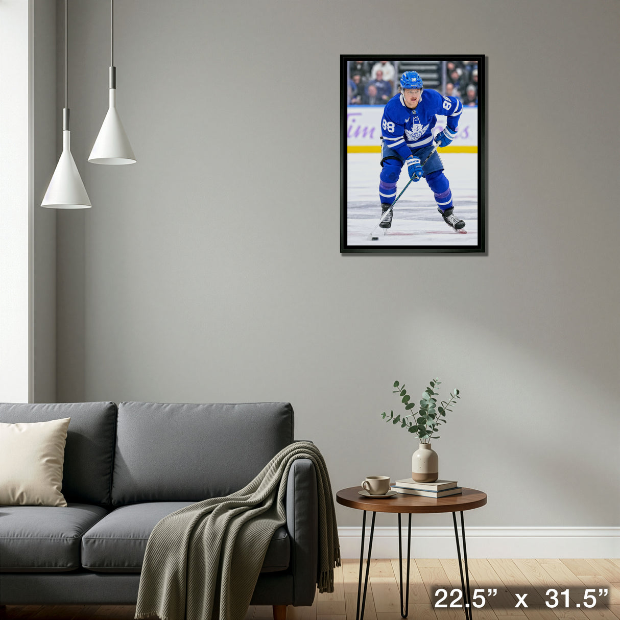 William Nylander 20x29 Framed Canvas Toronto Maple Leafs – Detail – Frameworth