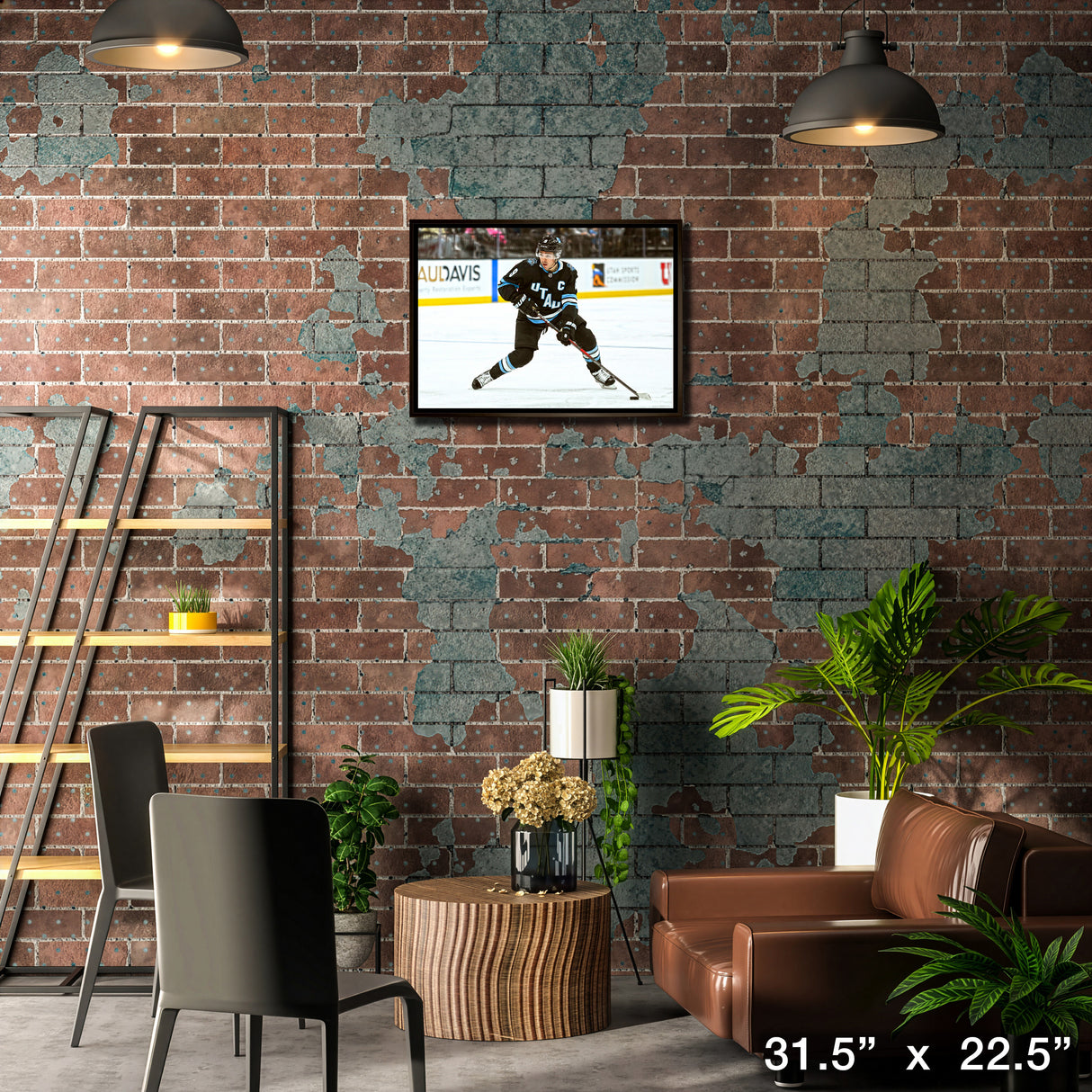 Clayton Keller 20x29 Framed Canvas Utah Mammoth – Lifestyle – Frameworth