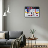 Alexander Ovechkin 20x29 Framed Canvas 895 Goals Celebration Washington Capitals – Detail – Frameworth
