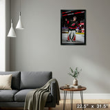 Frederick Andersen 20x29 Framed Canvas Hurricanes 2025 Playoffs – Detail – Frameworth