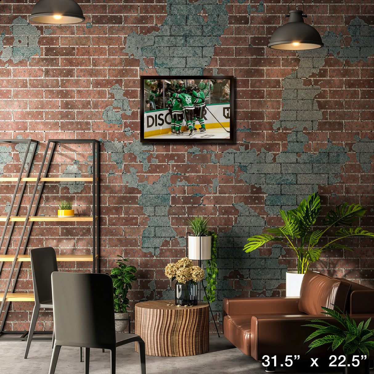 Dallas Stars Celebration 20x29 Framed Canvas 2025 Playoffs – Lifestyle – Frameworth