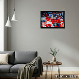 Alexander Barkov & Sergei Bobrovsky 20x29 Framed Canvas Panthers 2025 Playoffs – Detail – Frameworth