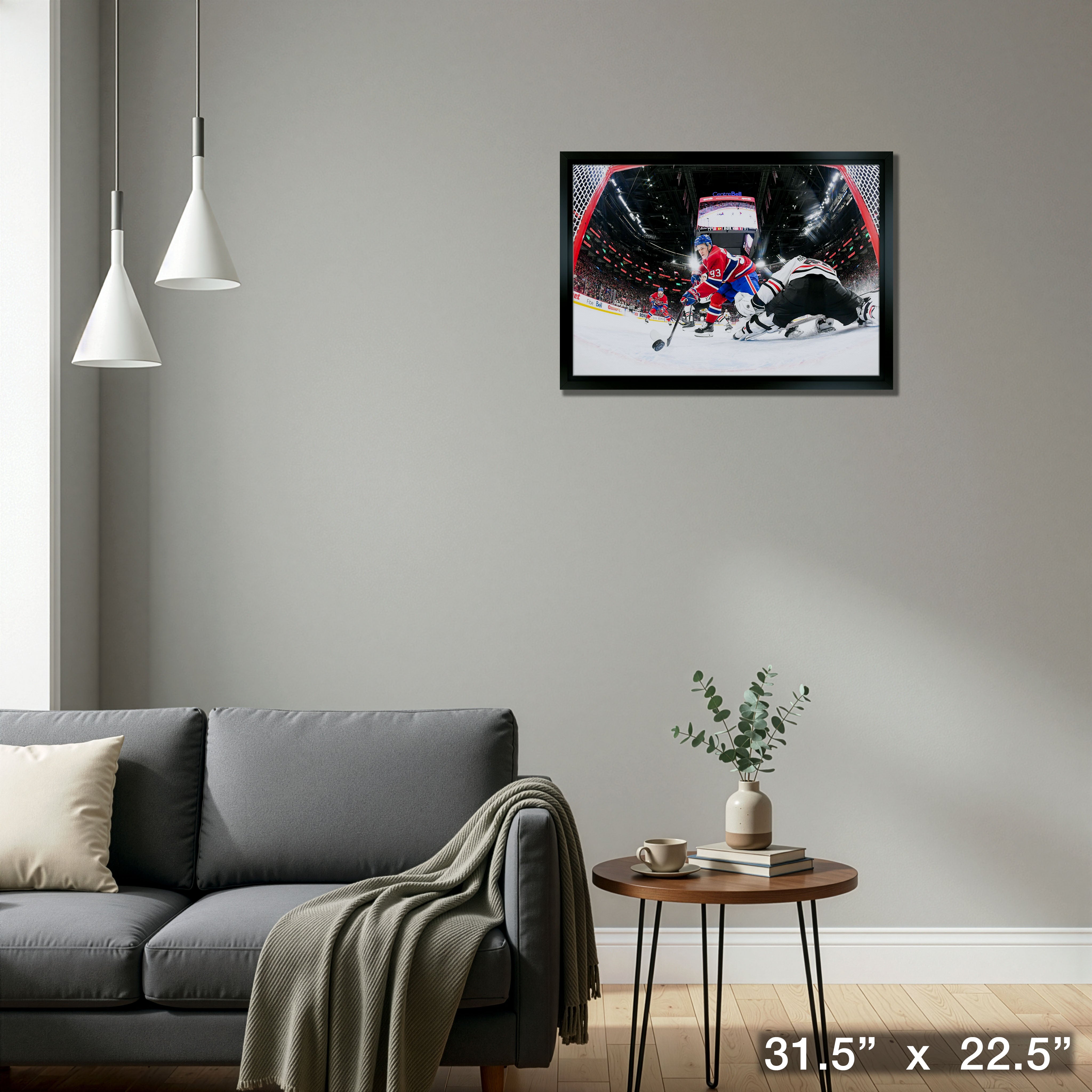 Ivan Demidov Unsigned Framed 20x29 Canvas Montreal Canadiens First Ivan Demidov Unsigned Framed 20x29 Canvas Montreal Canadiens First