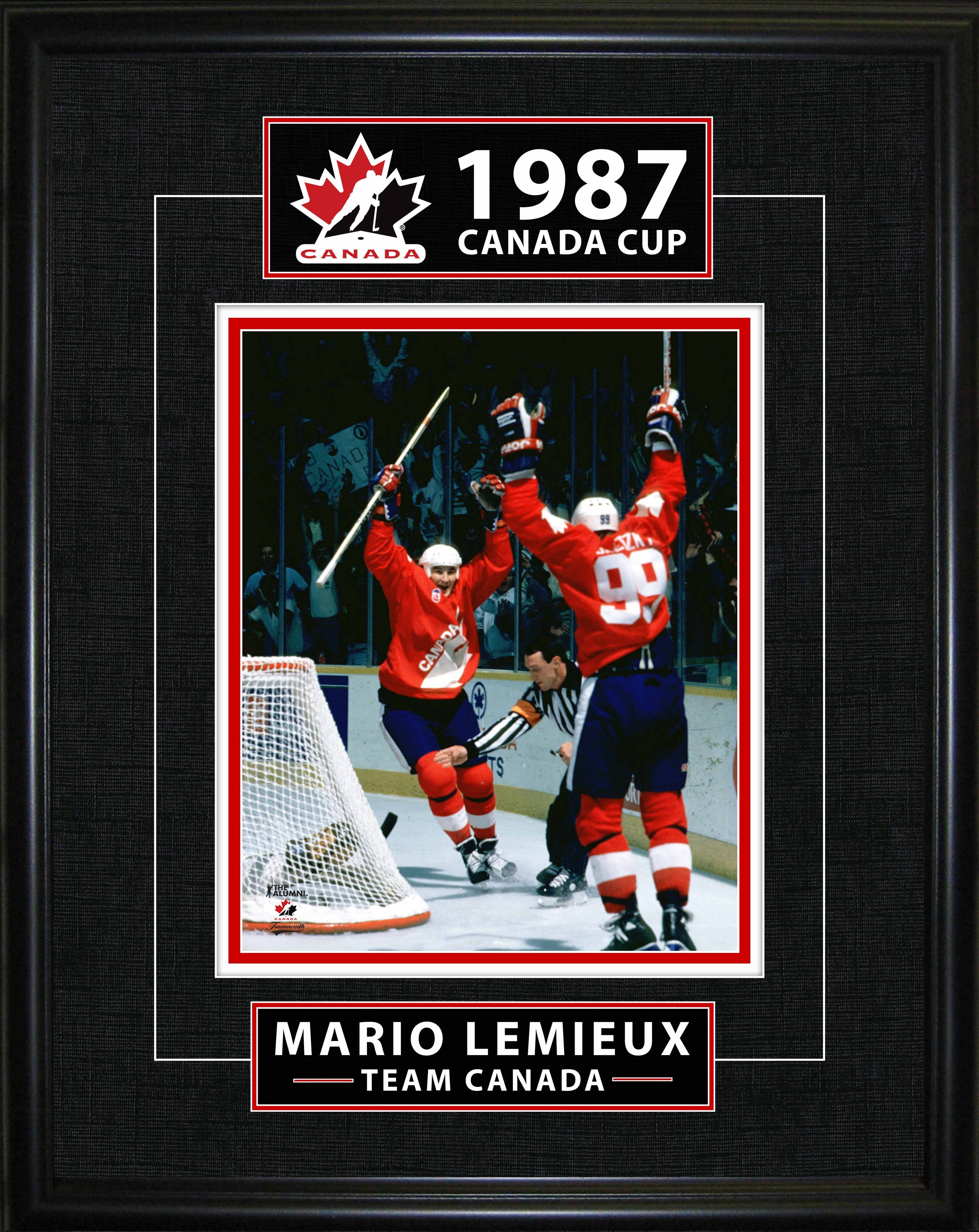 Mario Lemieux Framed 16x20 Classic Series 1987 Canada Cup Golden