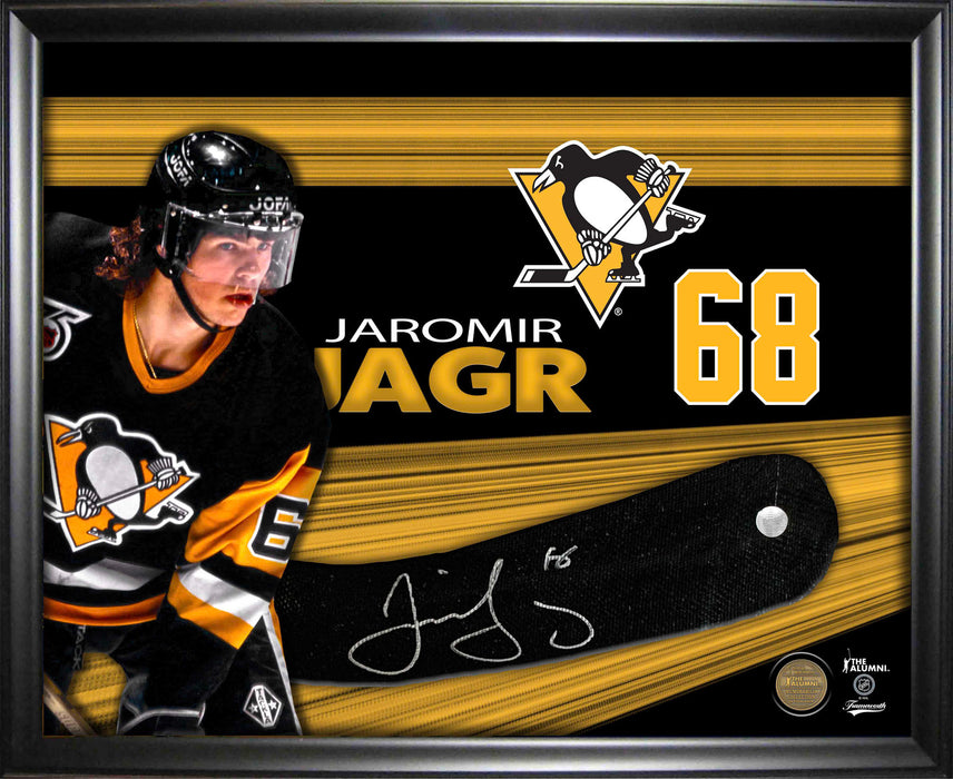Jaromir Jagr Signed Framed Pittsburgh Penguins Stickblade
