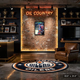 Wayne Gretzky Edmonton Oilers Framed 20x29 Jumping Over Bench Canvas – View 4 – Frameworth