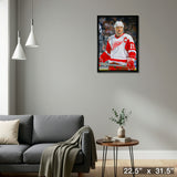 Steve Yzerman Detroit Red Wings Framed 20x29 The Stare Canvas – Detail – Frameworth