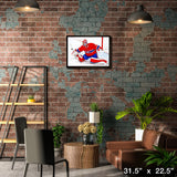 Carey Price Montreal Canadiens Framed 20x29 Blocker Save Canvas – Lifestyle – Frameworth