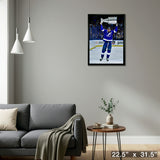 Steven Stamkos Tampa Bay Lightning Framed 20x29 Lifting 2021 Stanley Cup Canvas – Detail – Frameworth