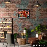 Calgary Flames 20x29 Framed Canvas 1989 Cup Celebration – Lifestyle – Frameworth