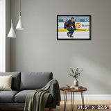 Ryan Nugent-Hopkins 20x29 Framed Canvas Oilers Action-H – Detail – Frameworth