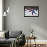 Nathan MacKinnon Colorado Avalanche Framed 20x29Shooting Canvas – Detail – Frameworth
