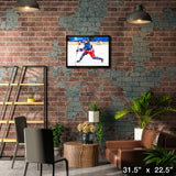 Alexis Lafreniere New York Rangers Framed 20x29 Shooting Canvas – Lifestyle – Frameworth