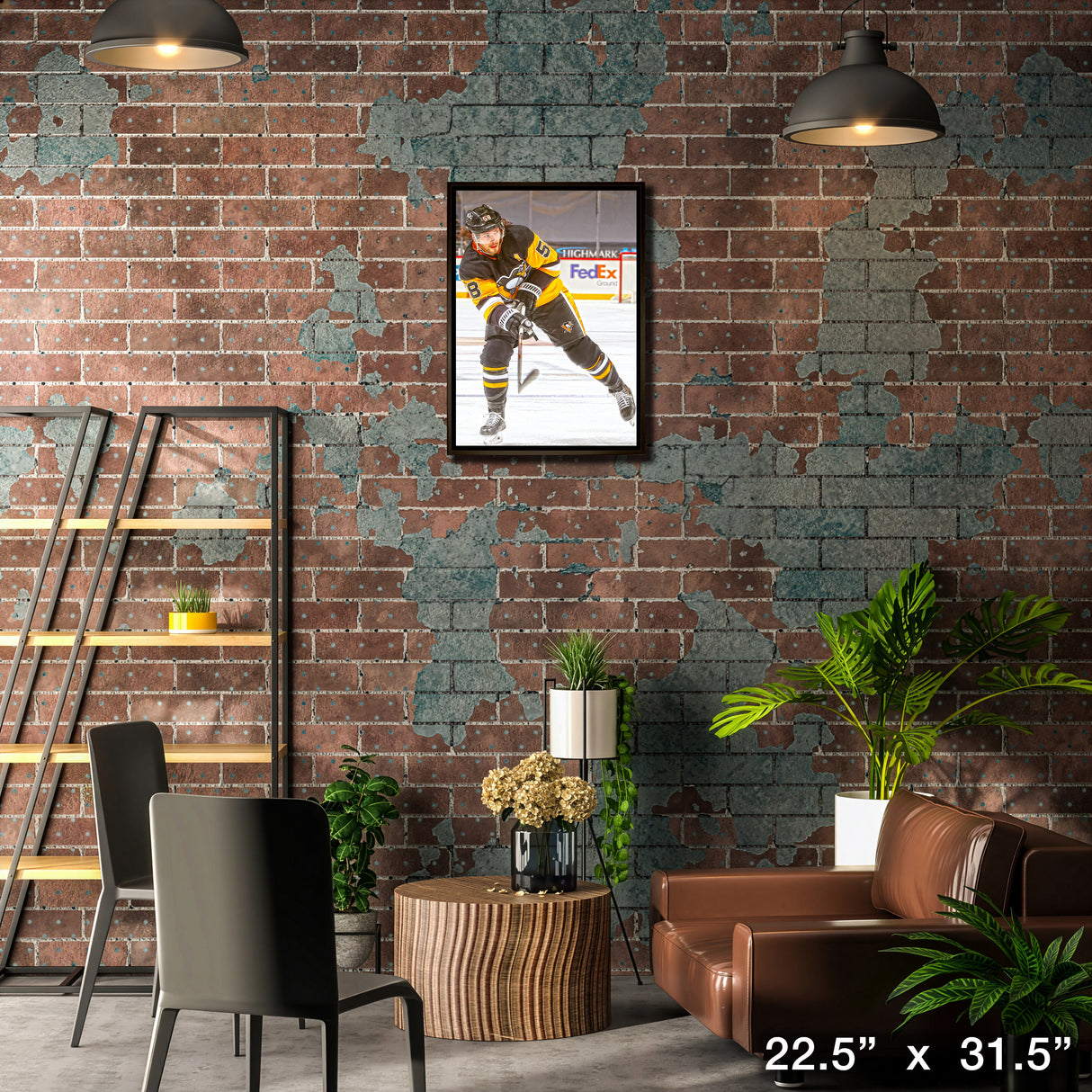Kris Letang Pittsburgh Penguins Framed 20x29 Shooting Canvas – Lifestyle – Frameworth