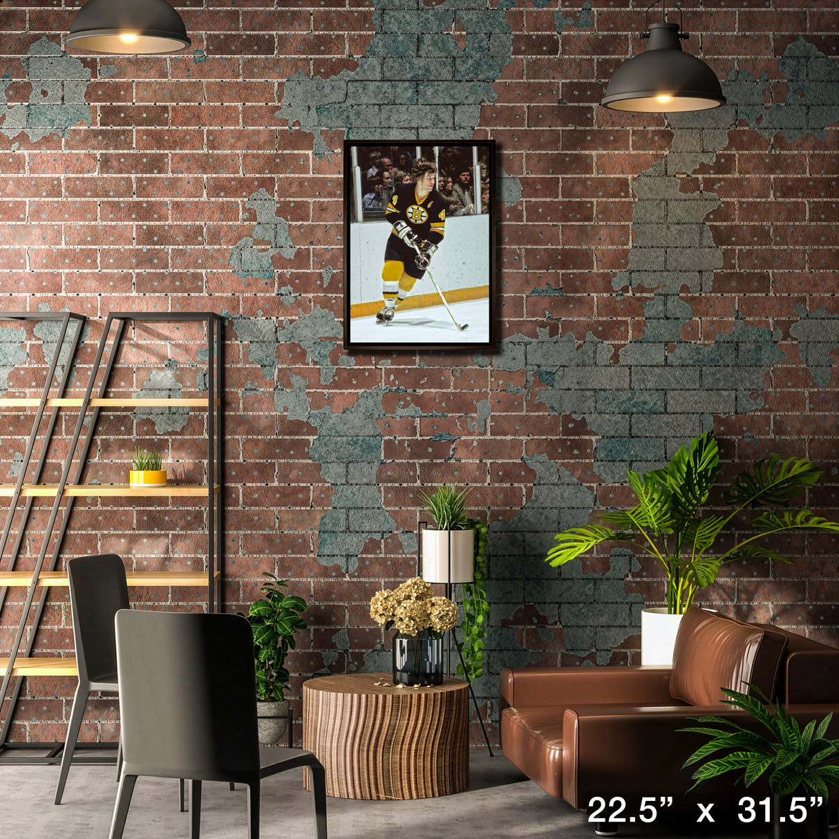 Bobby Orr Boston Bruins Framed 20x29 Skating With Puck Canvas – Lifestyle – Frameworth
