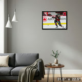 Tim Stutzle Ottawa Senators Framed 20x29 Shooting Canvas – Detail – Frameworth