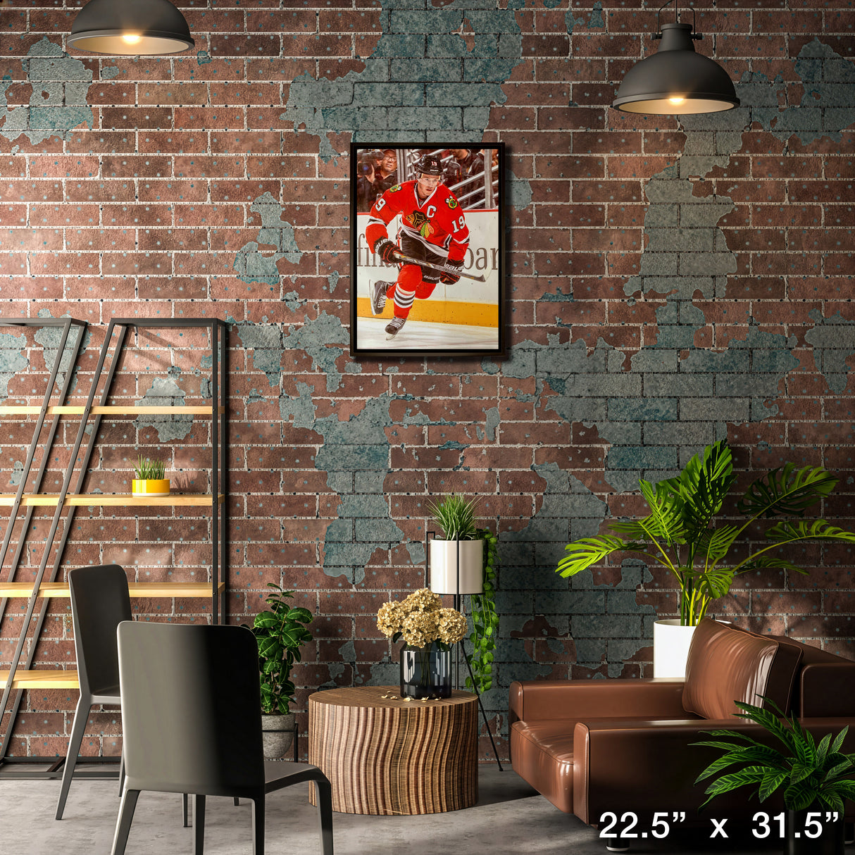 Jonathan Toews Chicago Blackhawks Framed 20x29 Canvas – Lifestyle – Frameworth