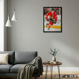 Jonathan Toews Chicago Blackhawks Framed 20x29 Canvas – Detail – Frameworth