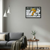 Evgeni Malkin Pittsburgh Penguins Framed 20x29 Skating with Puck Spotlight Canvas – Detail – Frameworth