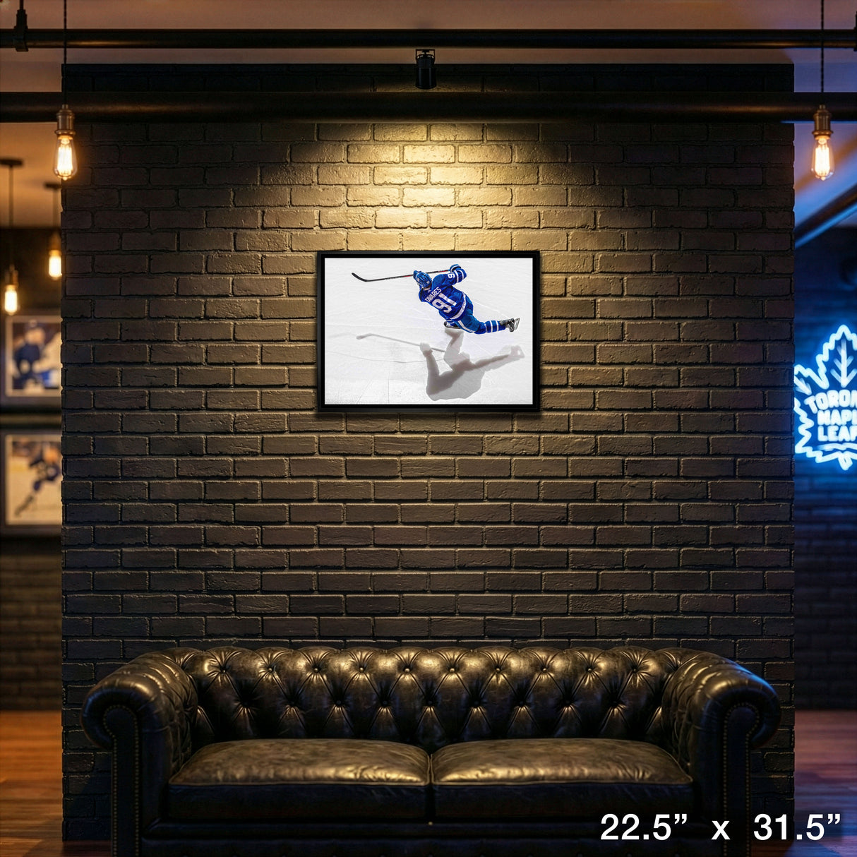 John Tavares Toronto Maple Leafs Framed 20x29 Shooting Canvas – View 4 – Frameworth