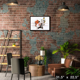 Connor McDavid and Sidney Crosby Framed 20x29 Overhead Face-off Canvas – Lifestyle – Frameworth