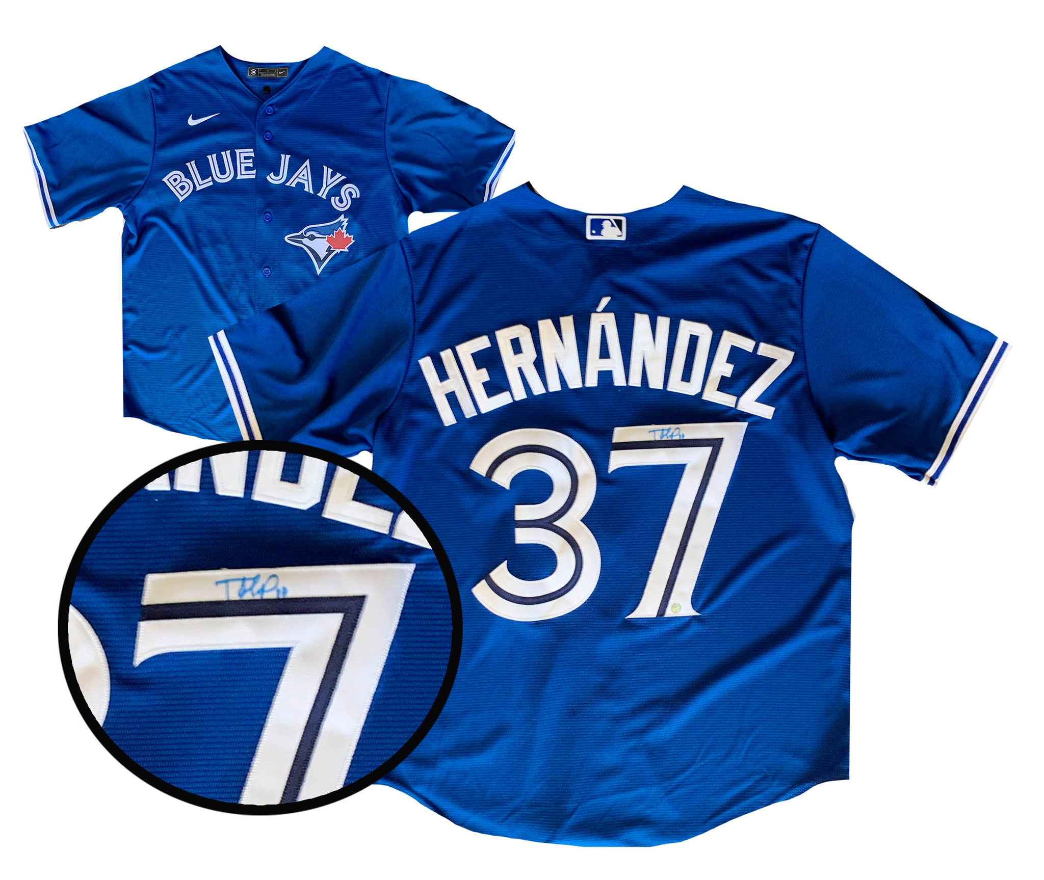 Teoscar Hernandez Signed Toronto Blue Jays Replica Nike Powder